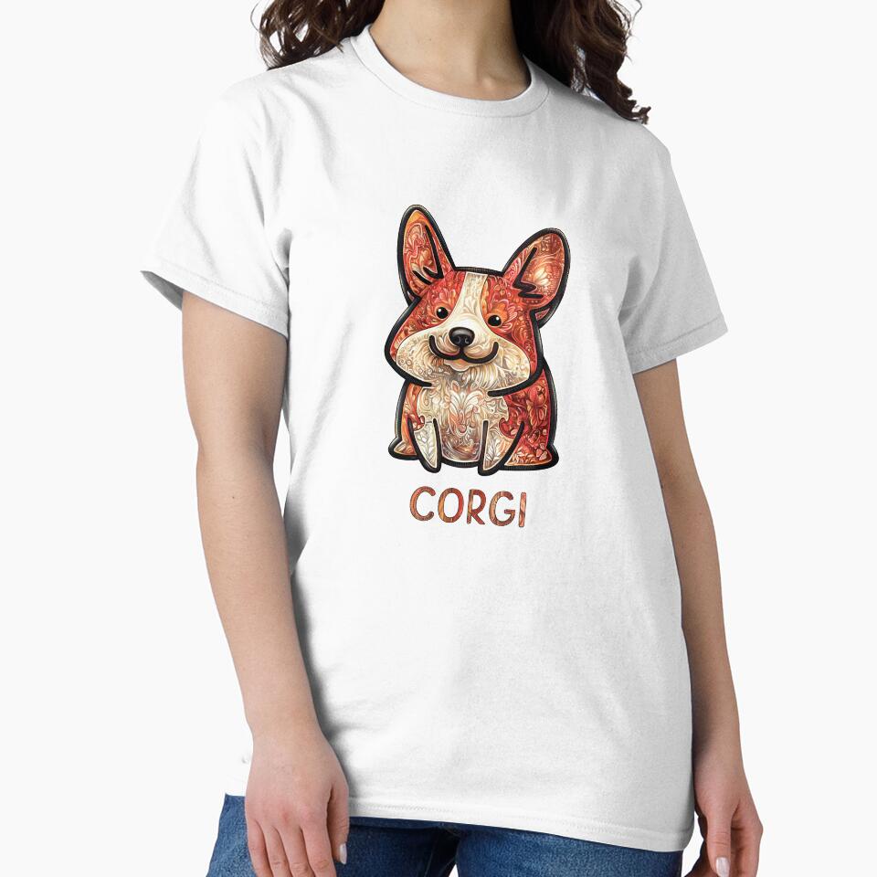 Corgi Series Star_Style A_007, dog animal funny cute T-Shirt shirt CorgiMANIA by aniMo Japan