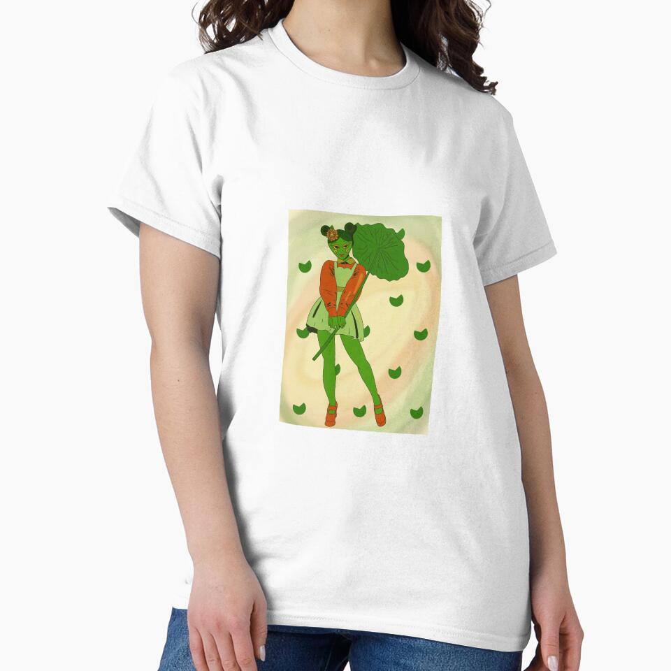 Frog Girl Angeline | Enchanted Forest Fantasy Character | Frogcore Illustration by Creature Couture