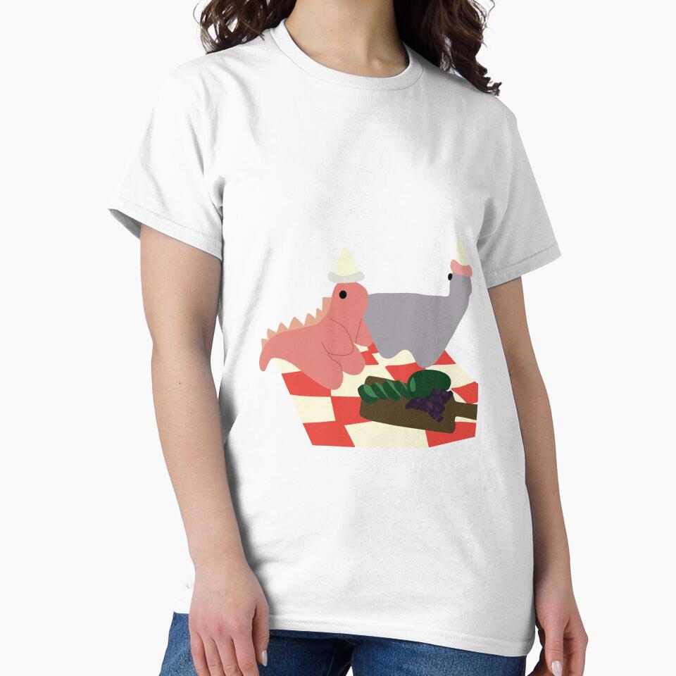 Cute Dinos on a picnic by mollymarinara