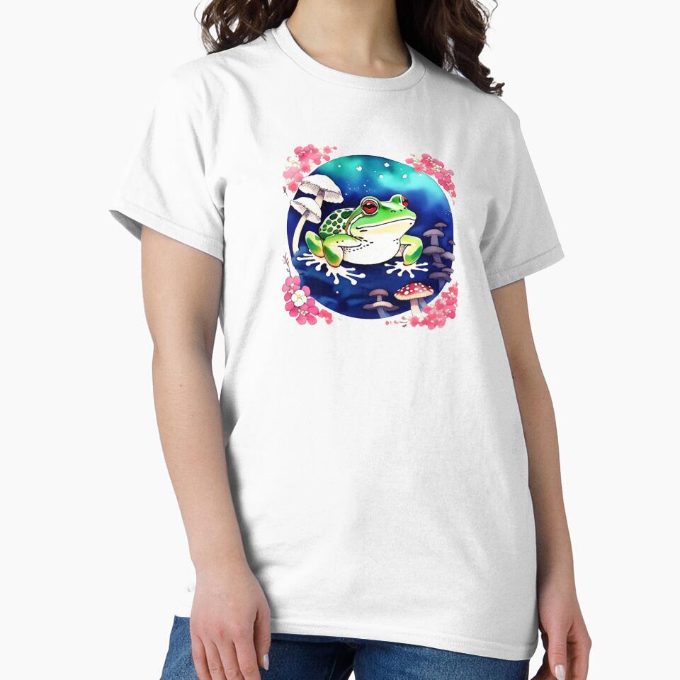 Flower Branch Frog by Whimsy Fae Studio