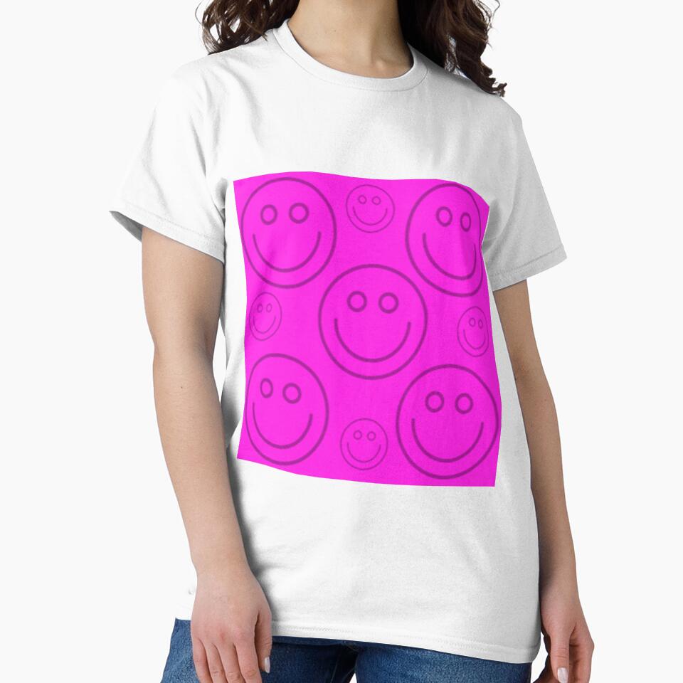 Pink Rave Smiley UV Black Llight Party by willybadu
