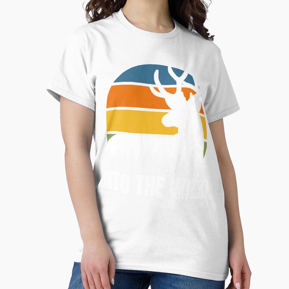 Into The Wild - Retro Vintage Sunset Deer by Peishan02