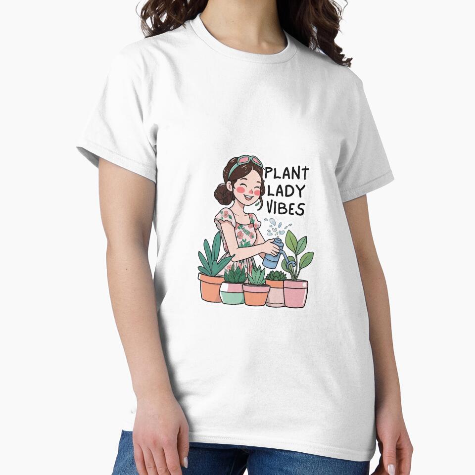 Plant Lady Vibes | Cozy Indoor Plant Illustration | Plant Lover Graphic by KiValuate