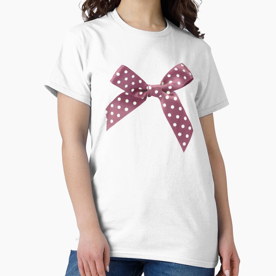 purple polka dot bow by teethfairy
