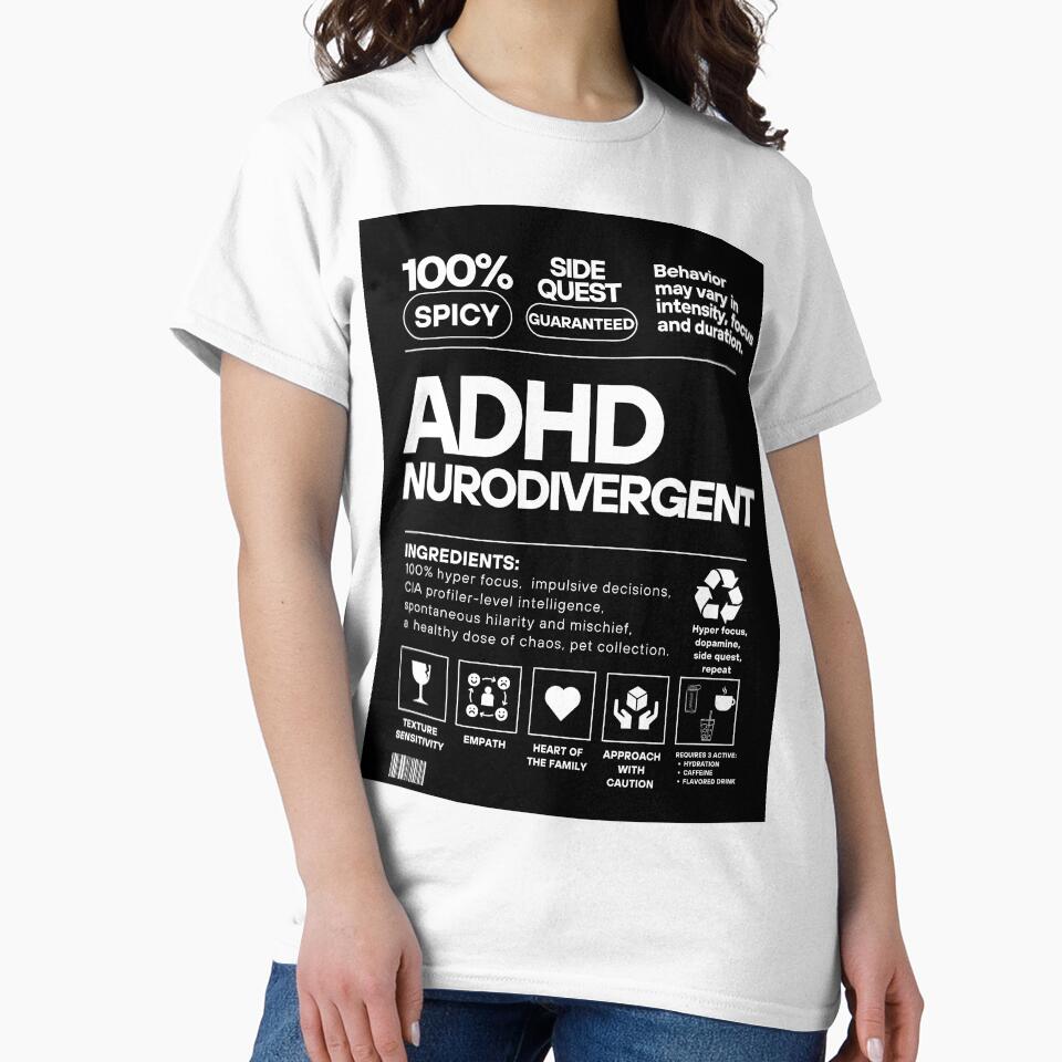 ADHD Ingredient label by JDY Studio Designs