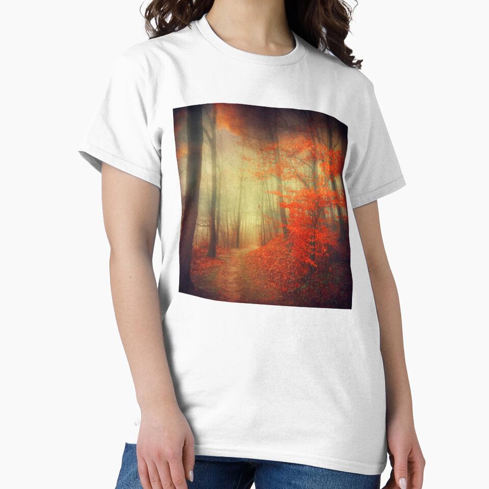 fire walk - forest in autumn colours by Dyrk Wyst Redbubble Shop