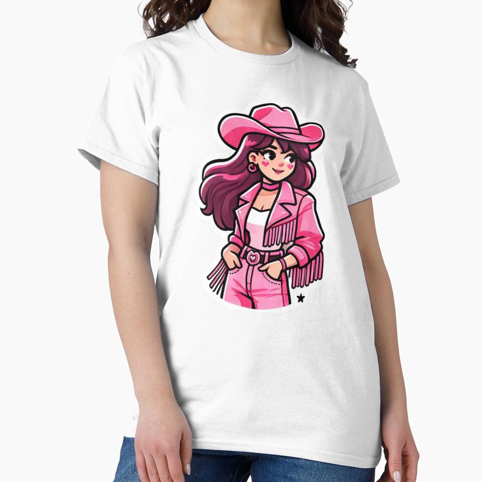 Pink Heart Cowgirl by allenavaart