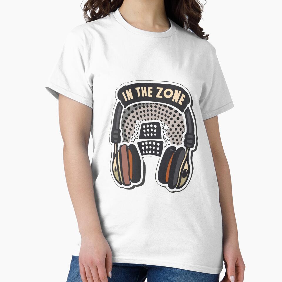 In the Zone Music Headphones - Comic Style Design by NiftyWrx