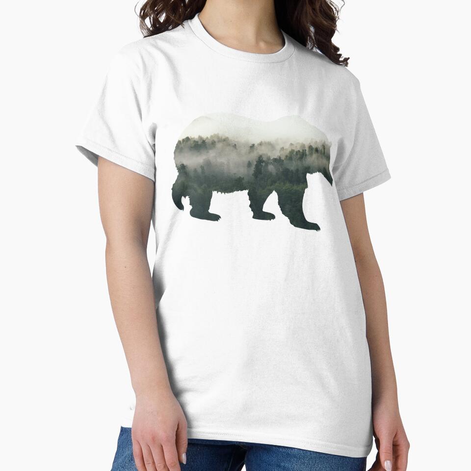 Bear with Misty Forest - Double Exposure by vo1d-mind