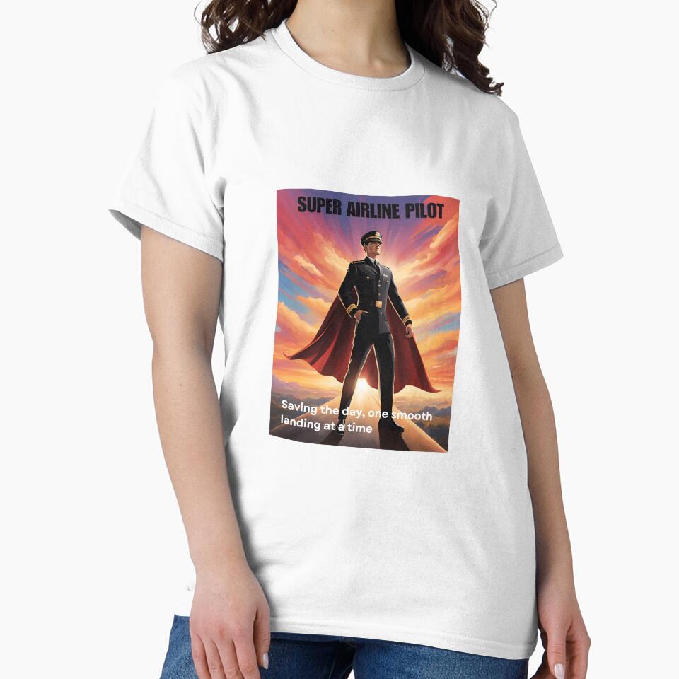 Airline Pilot Super Hero by AviationDesign