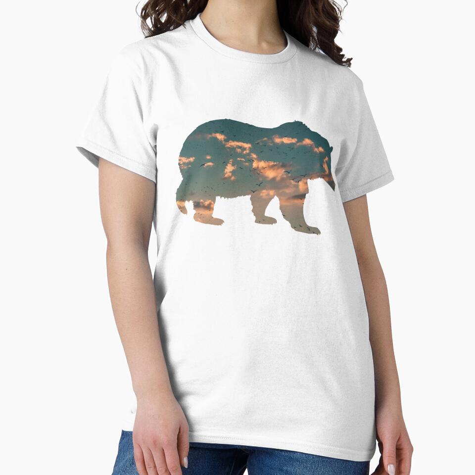 Bear with Birds and Fluffy Clouds - Double Exposure by vo1d-mind
