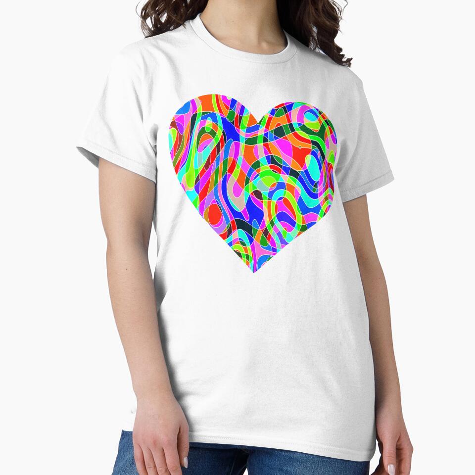Neon Glow Black Light Lava Lamp Rave Heart by willybadu