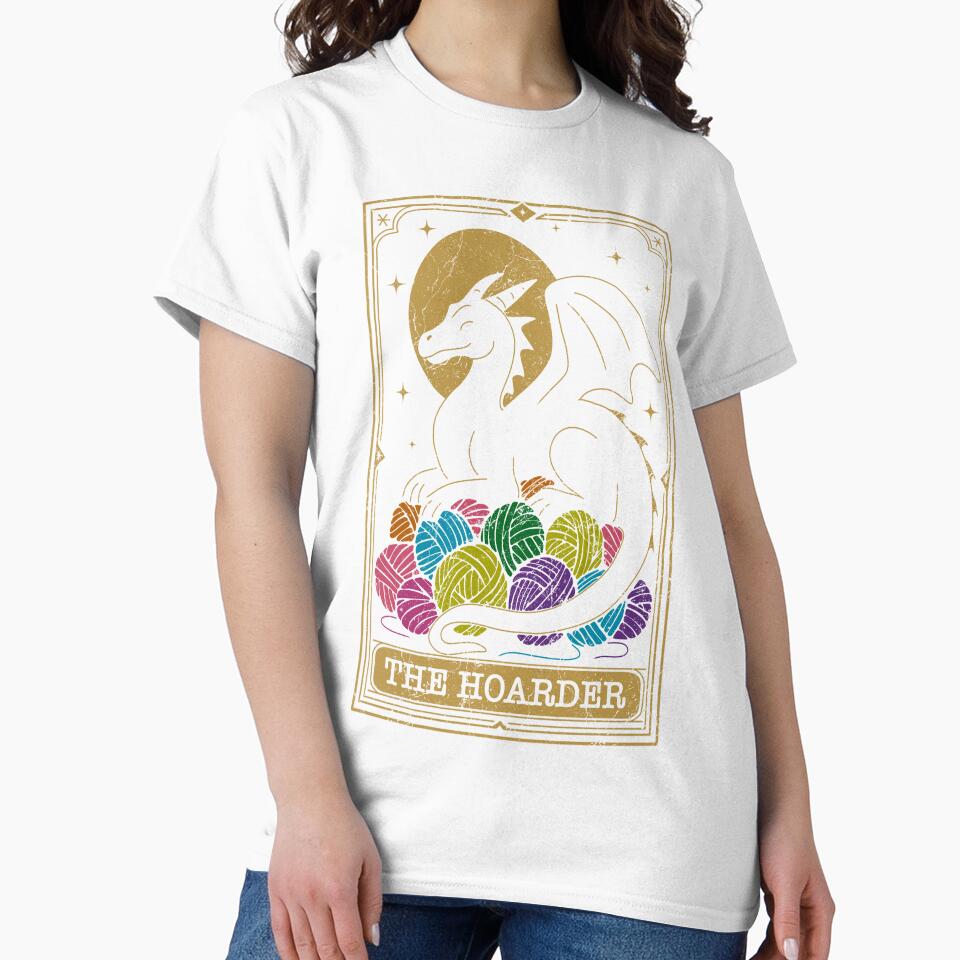 The Hoarder – Dragon of Yarn (Gold w/Color Edition) by DerpCat Sketches