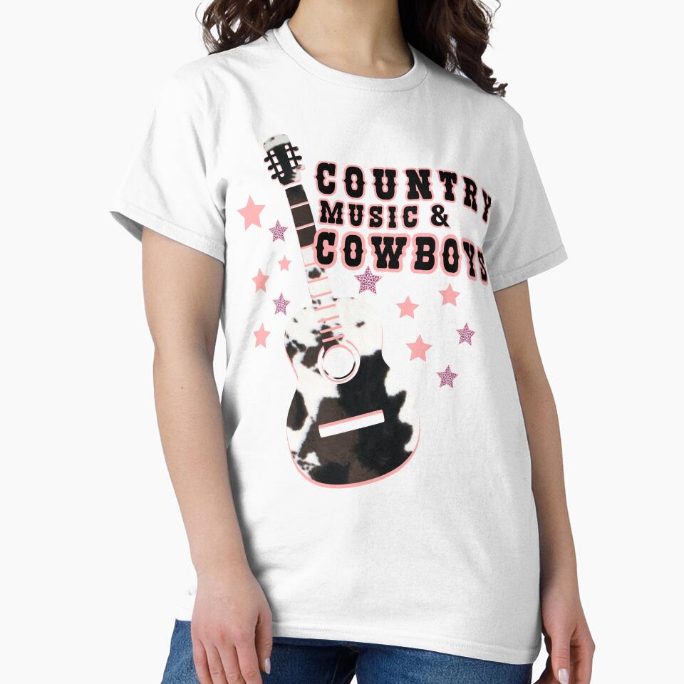 Country Music & Cowboys With Stars and Guitar by handsoftime2020