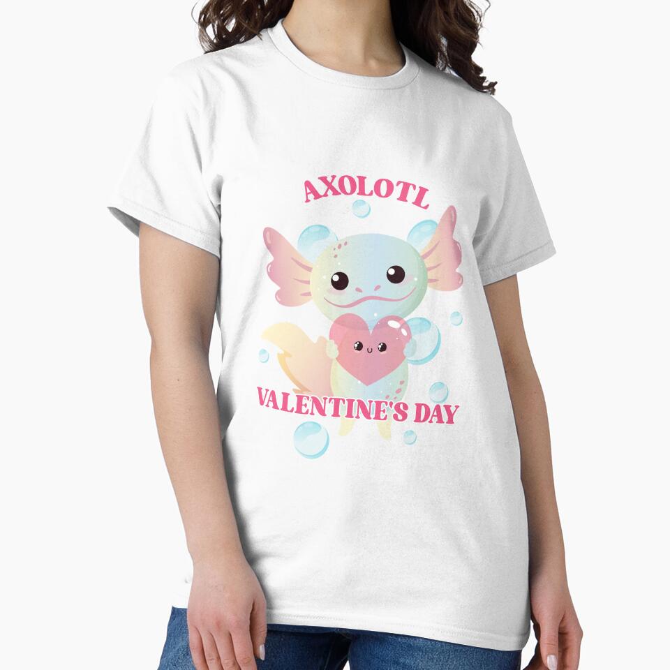 Axolotl Valentine's Day - The Perfect Valentine's Surprise by Fede Prints