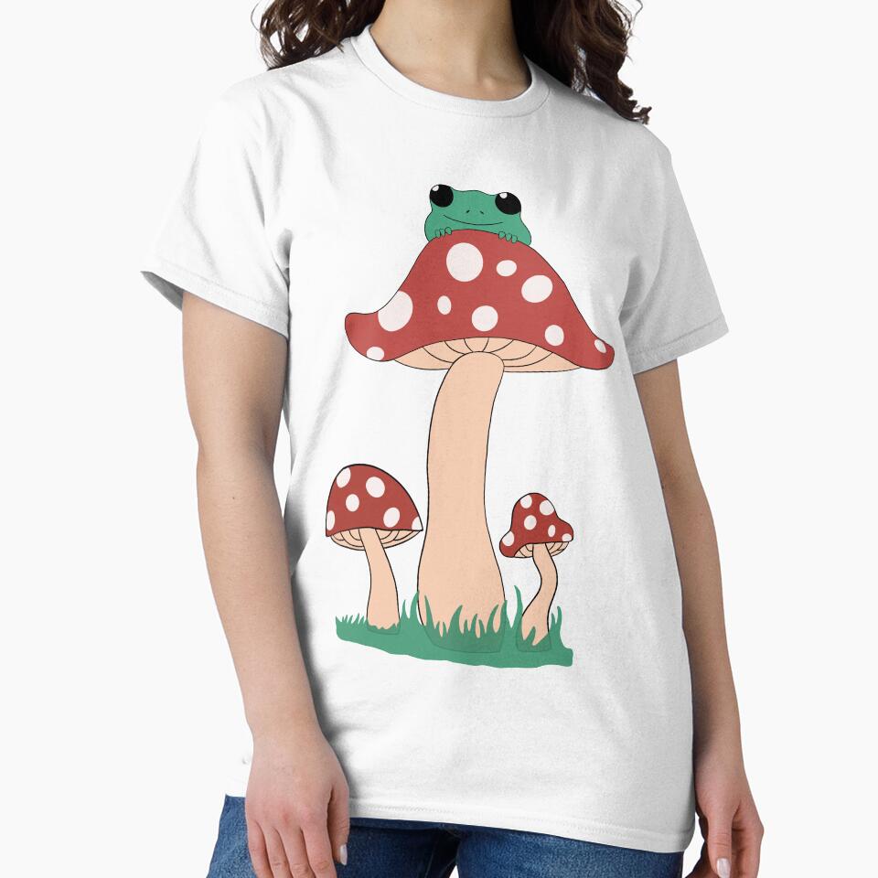 Frog on mushroom by YonivanL