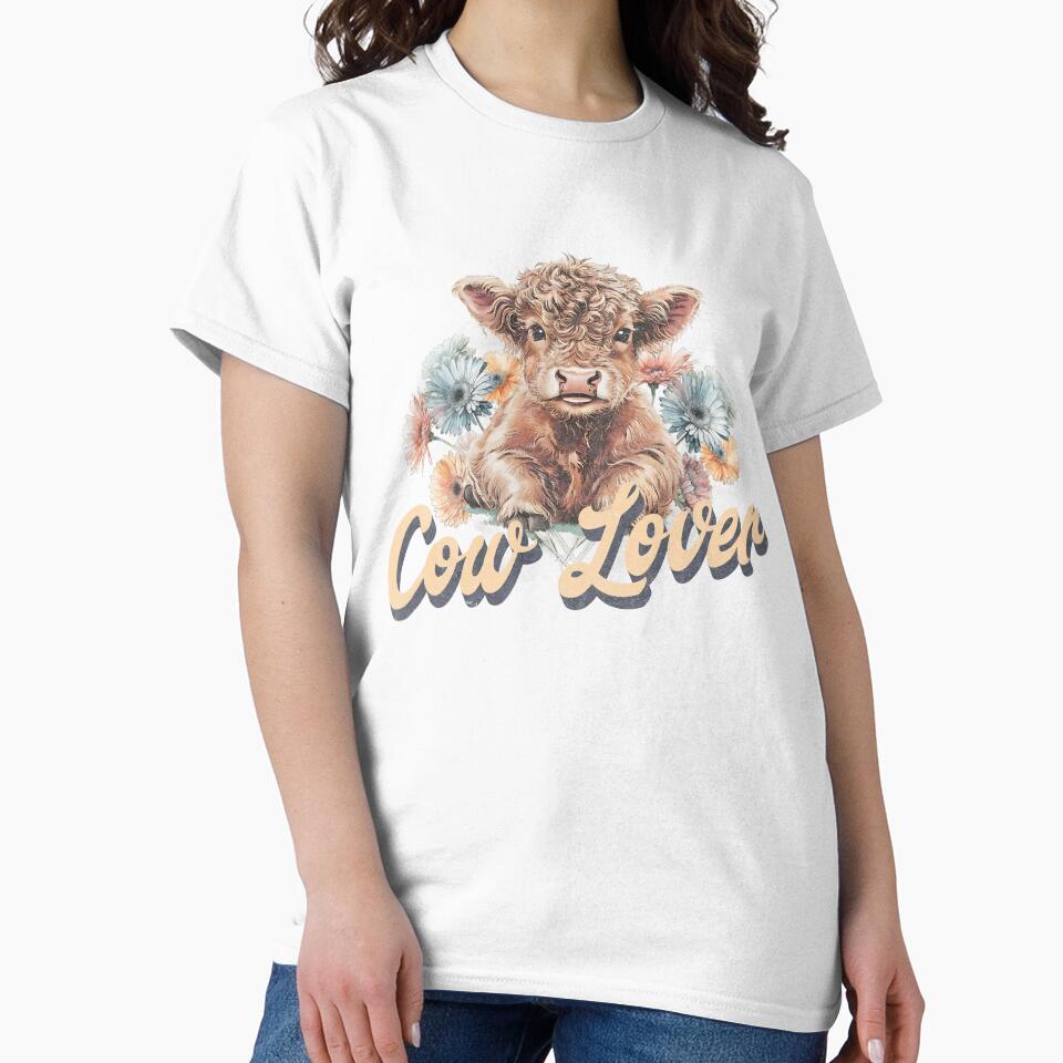 Baby Highland Cow, Cow Lover, Cute Highland Cow by Mariana Piana