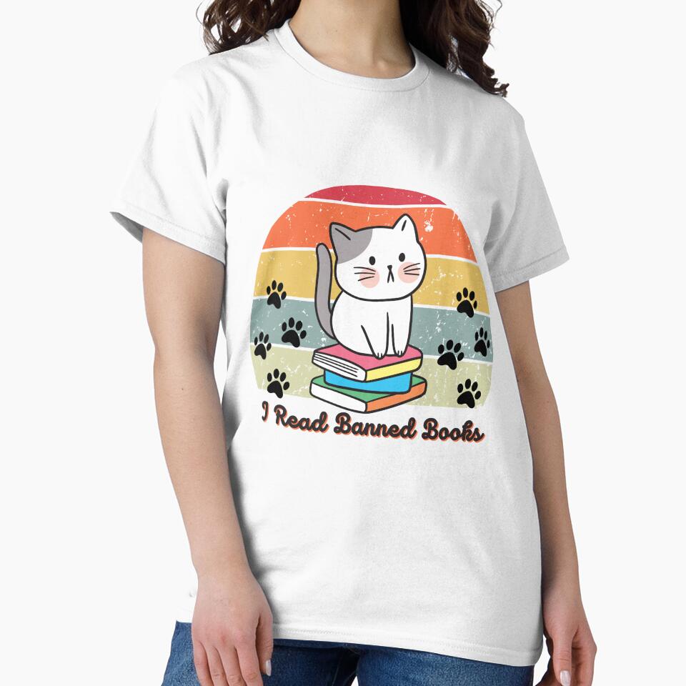 Cat I Read Banned Books by sunlightdesign
