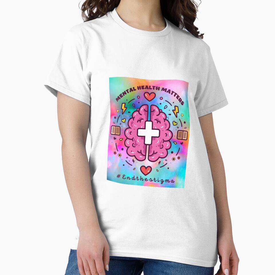 End The Stigma, Mental Health Matters, Mental Awareness Gift T-Shirt by KesDesigns ⭐⭐⭐⭐⭐