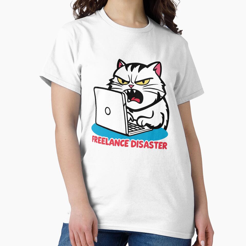 Angry Cat Freelance Struggles by ThreadandThink