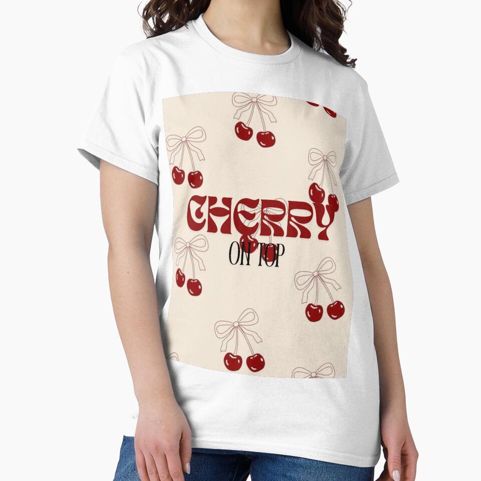 Cherry On Top - Retro Bow & Fruit Pattern Design by ChromaMyst