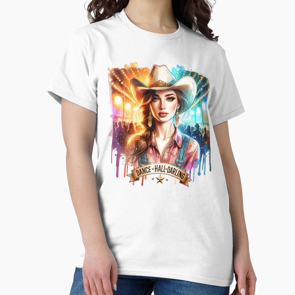 Country Cowgirl Hustle Spirit- Apparel, T-shirts, Mugs, Stickers & More by artedigital99