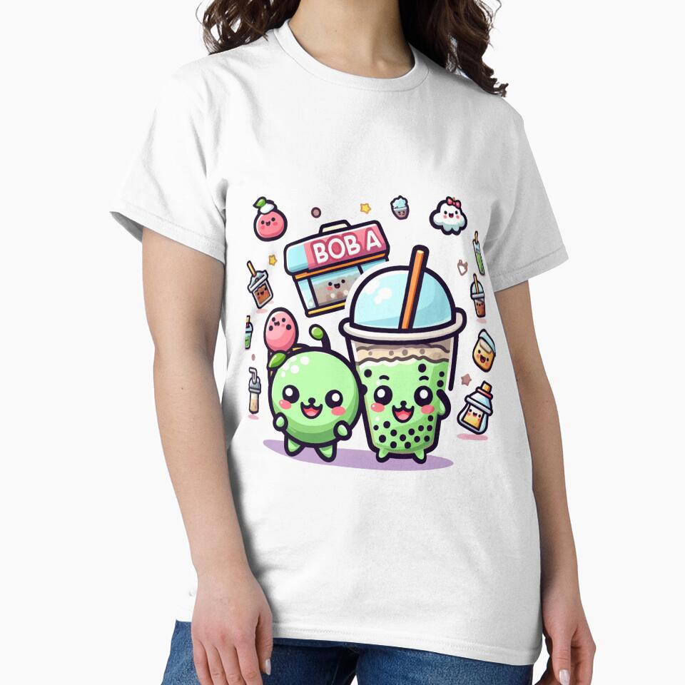 Bubble tea party with a boba shop stickers and more by SaraDatCool