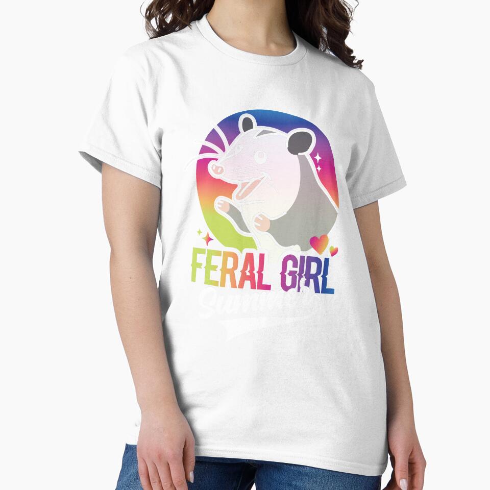 Feral Girl Summer Opossum by NQArtist