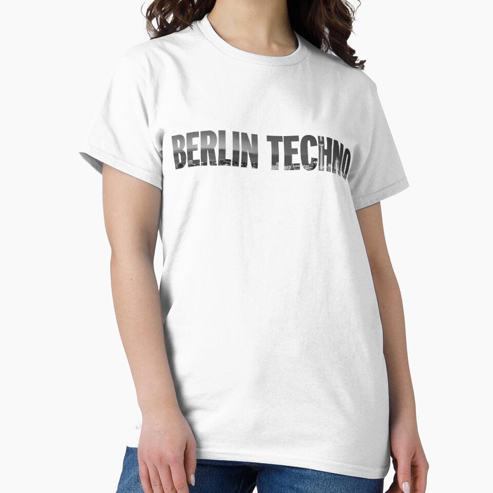 Berlin skyline Techno Music art photo, festival, raver, DJ by Print  Androïde
