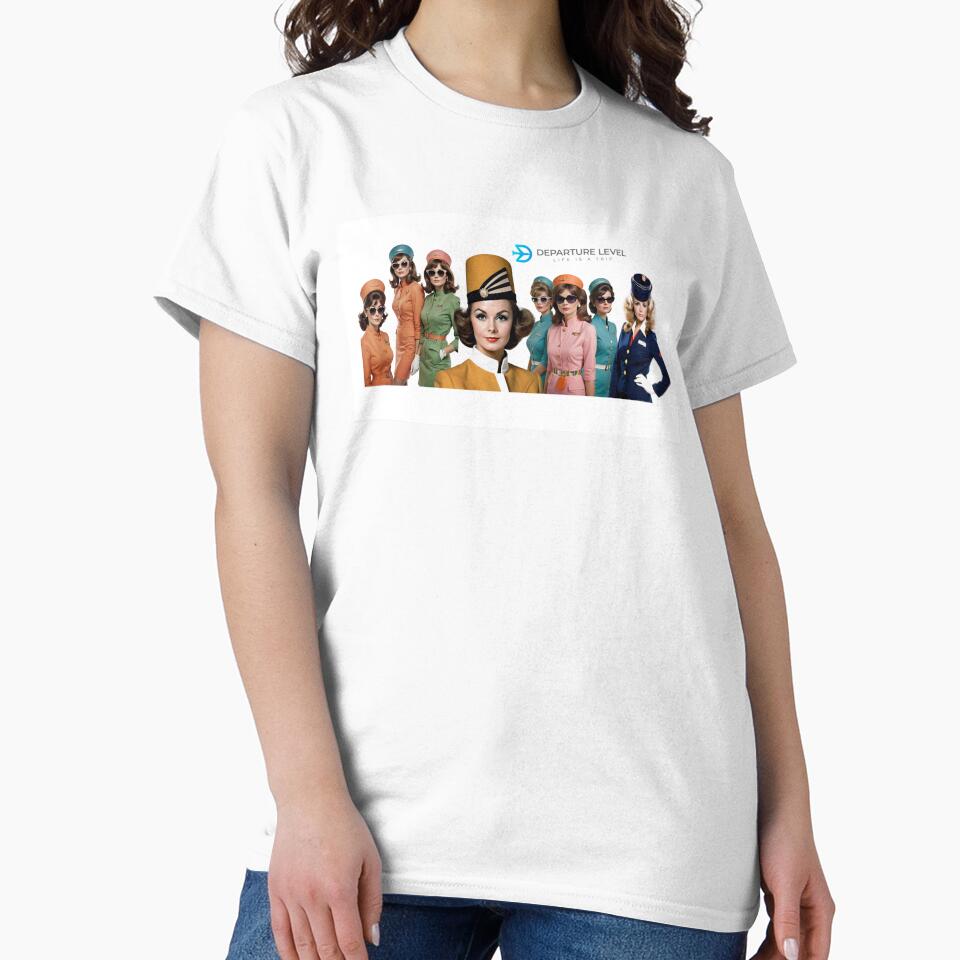 Retro Flight Attendant Collage - DepartureLevel.com by Mundera