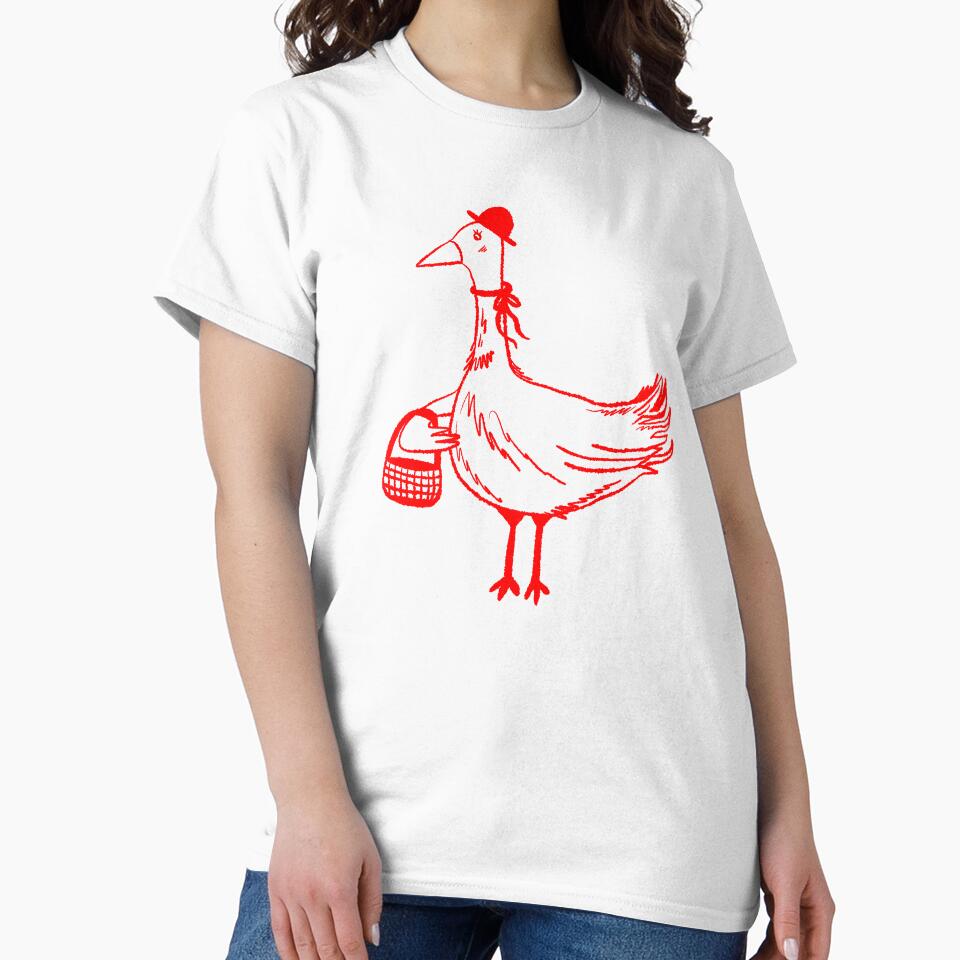 Cute Red Summer Goose by OkiDokiDesign