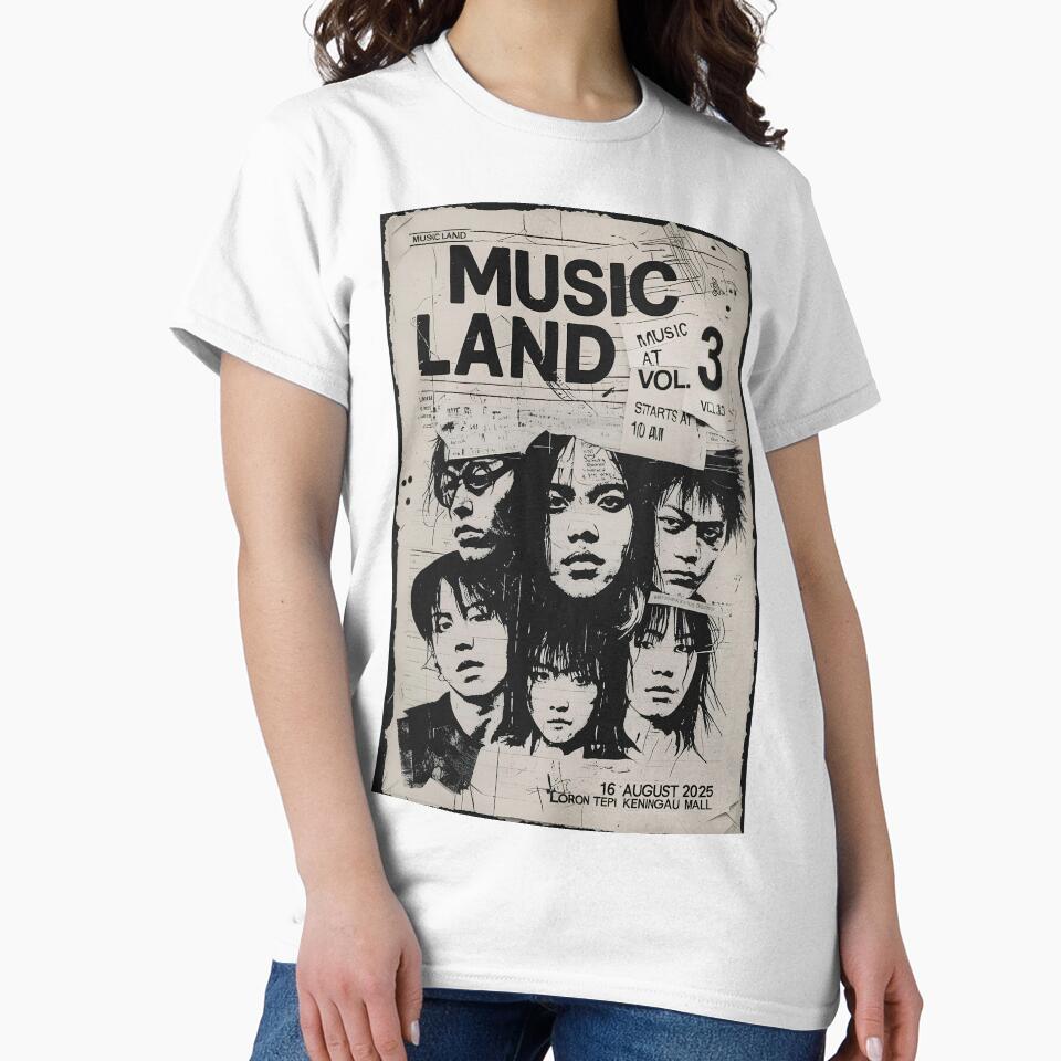 DIY Punk Zine Music Poster – Music Land Vol. 3 by Elgry Daniel