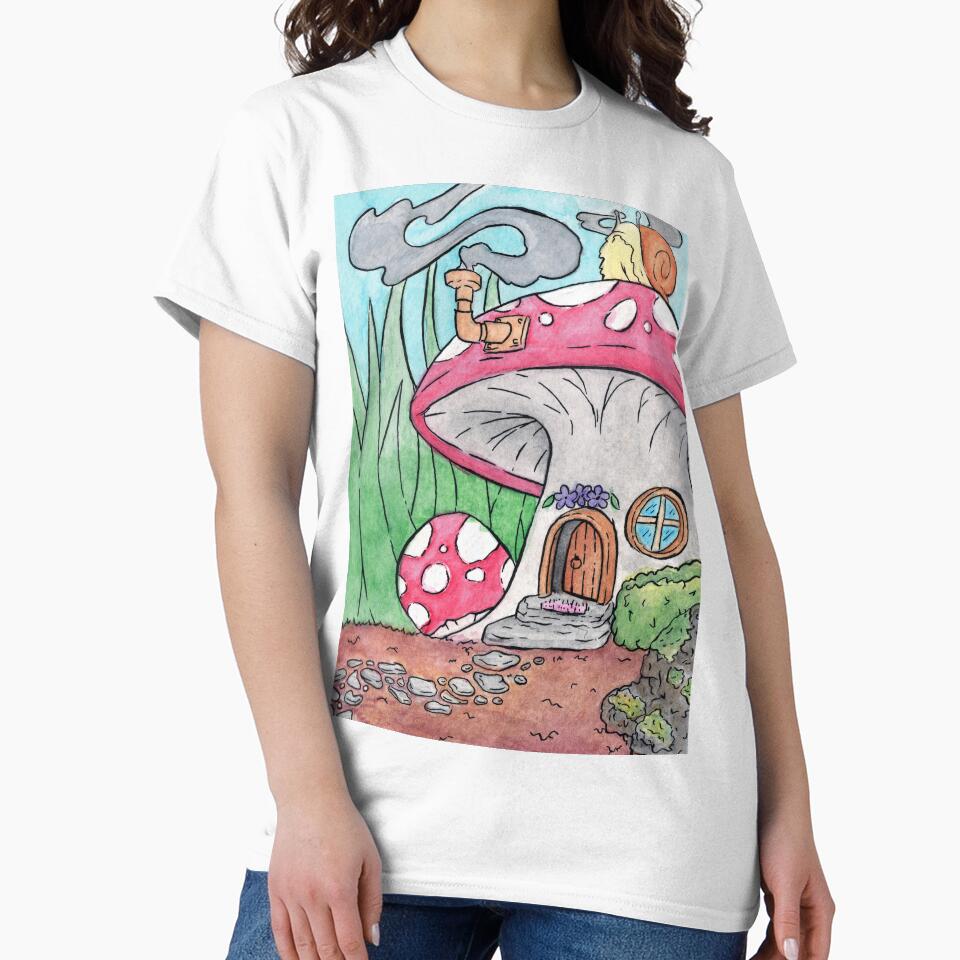 Mushroom House by Gwenpai_Art