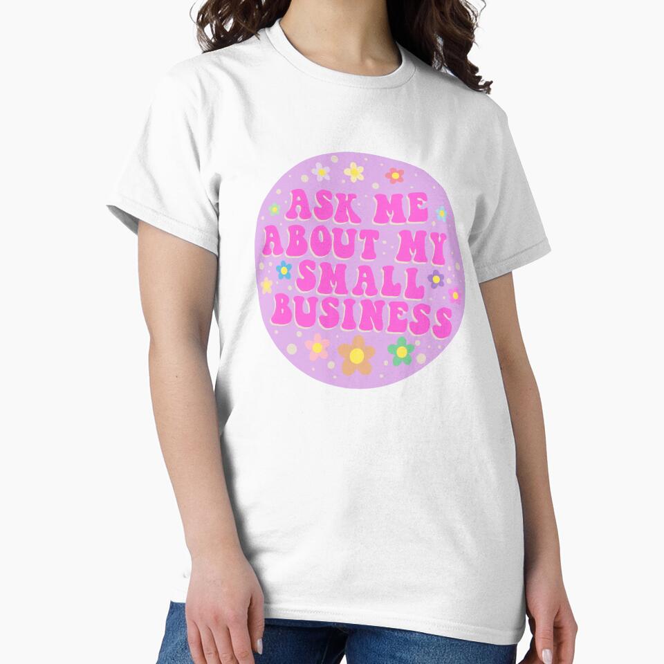 Hot pink ask me about my small business design by Bizzybuys1