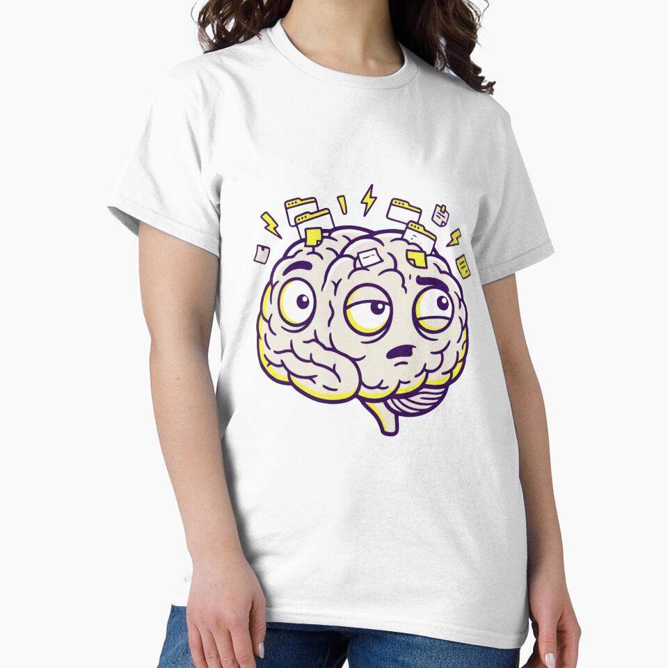 ADHD Brain With 47 Tabs Open Funny Neurodivergent Gift by CHAOS_CLUB