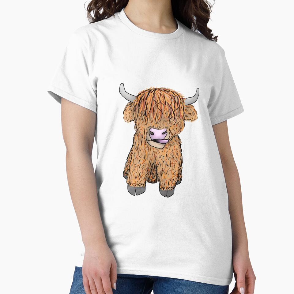 Fergus the Highland Cow by Dog Days Design