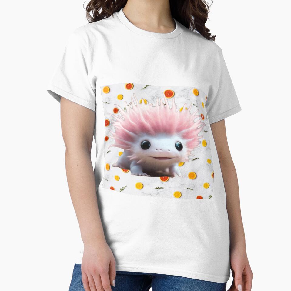 A Cute Axolotl (Background 13) by Midnight Veil Designs