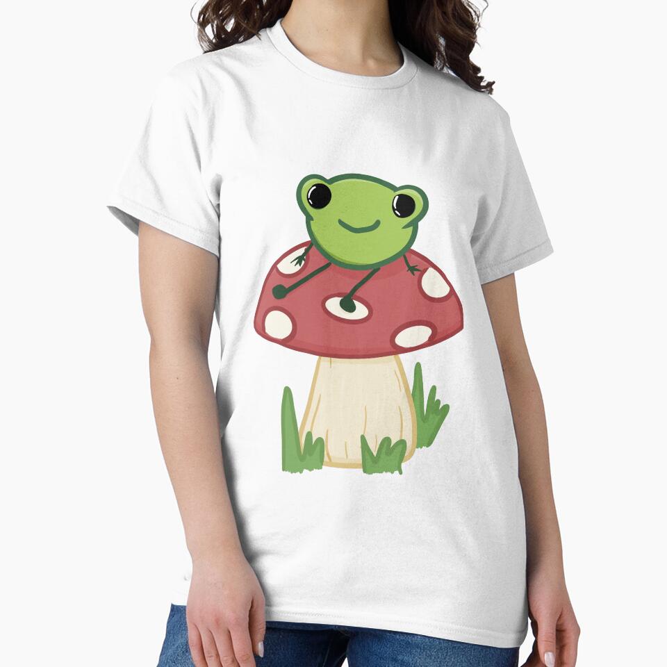 Frog chilling on a mushroom by hellenjellen