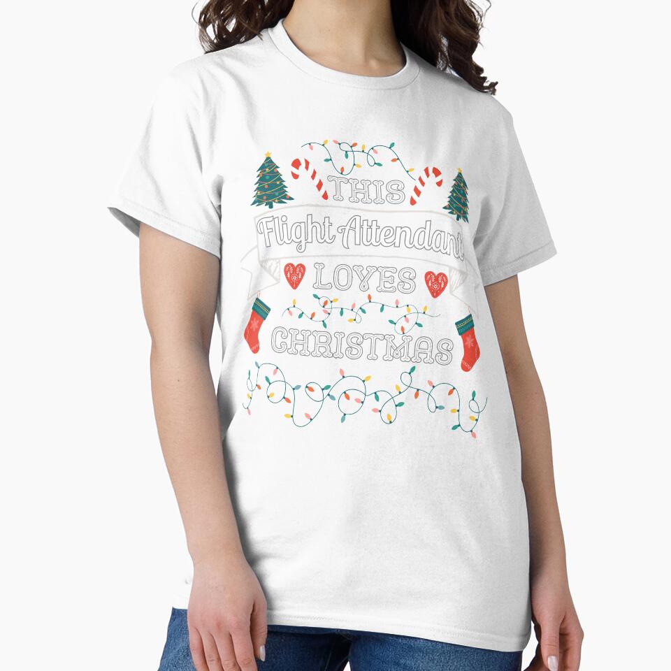 This Flight Attendant Loves Christmas, Christmas Gifts For Flight Attendant by Dog Terrier Lovers
