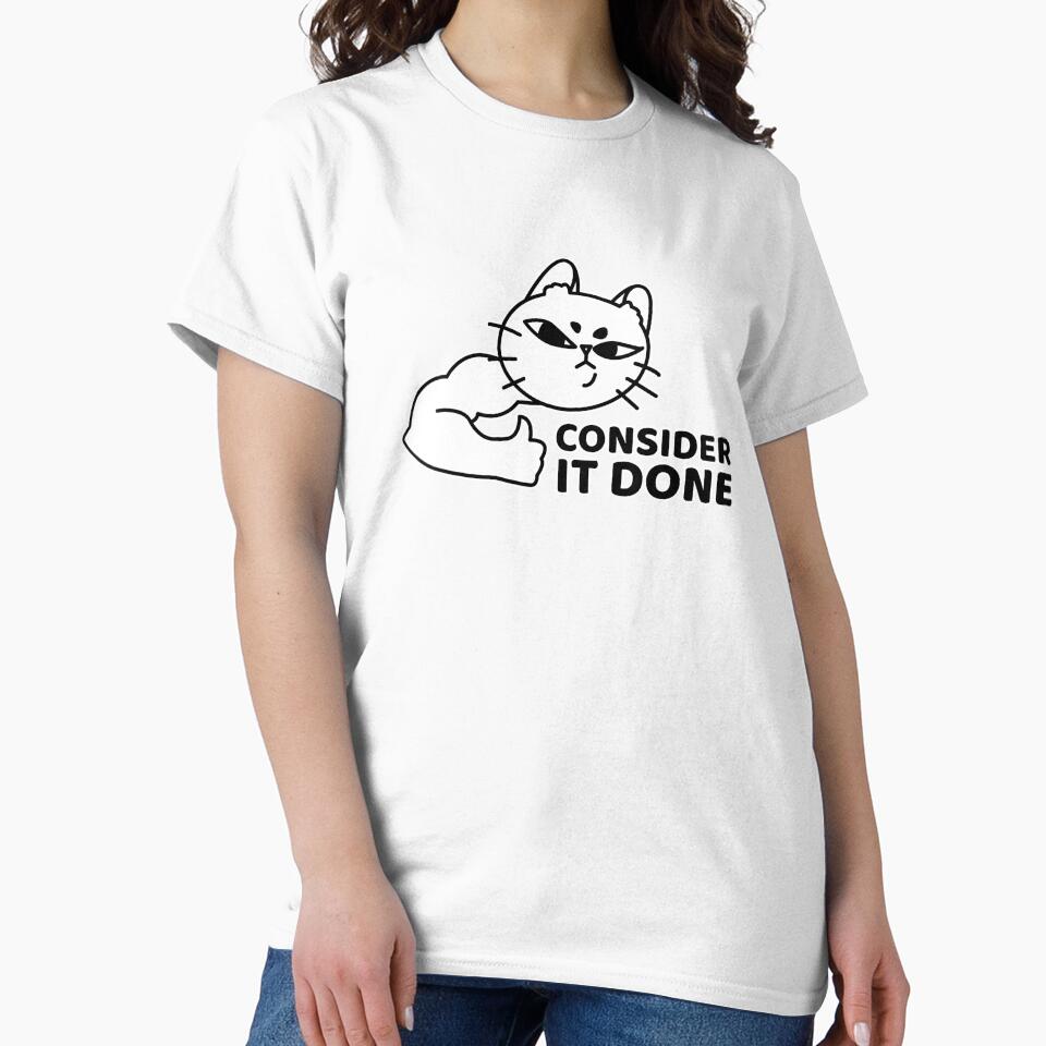 Consider It Done Cat | Funny Office Cat by Creatory.studio