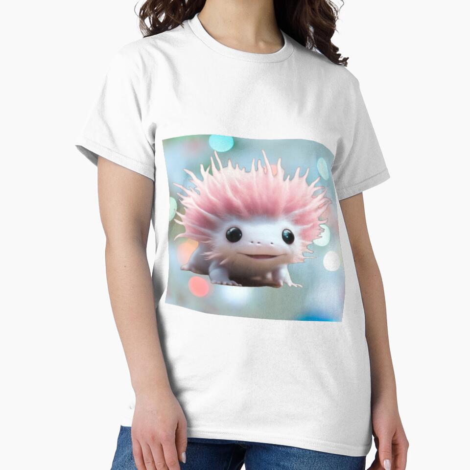 A Cute Axolotl (Background 10) by Midnight Veil Designs