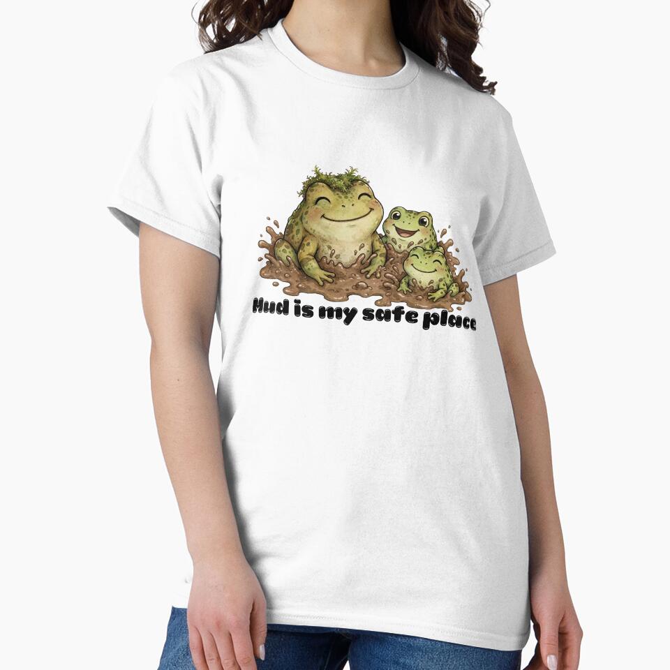 Mud Is My Safe Place Cute Goblincore Frog Family Mud Bath by Neurospicy Trolls