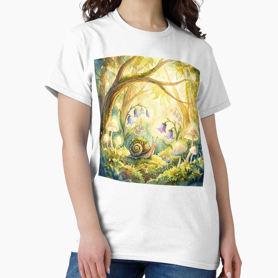 Whimsical Woodland Snail Fairycore Forest by Storybook Botanica