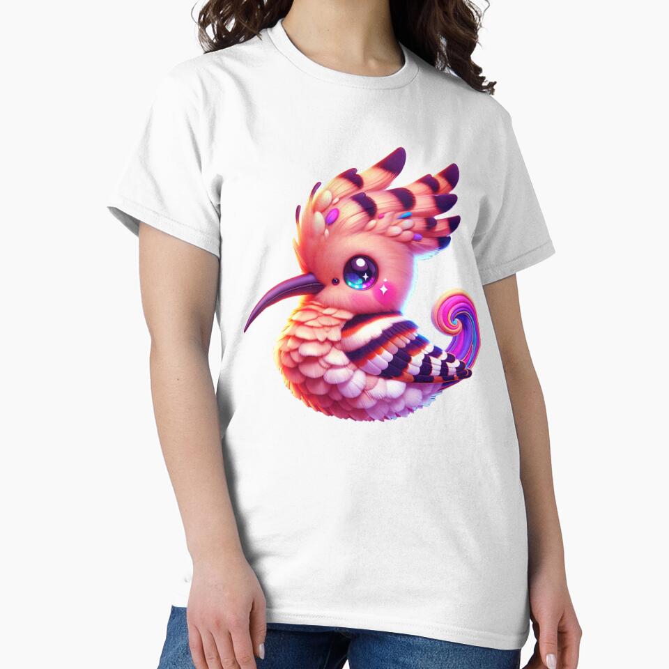 Cosmic Hoopoe Vortex – Psychedelic Flame Bird Sticker by ARTCREATESHOP