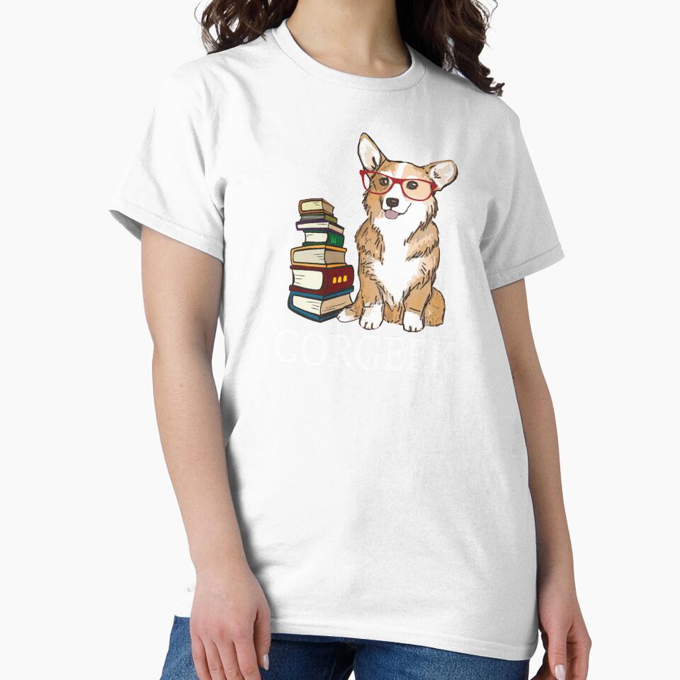 Corgi for book lovers, book nerds, readers, or english teachers - corgeek by ouchmypancreas