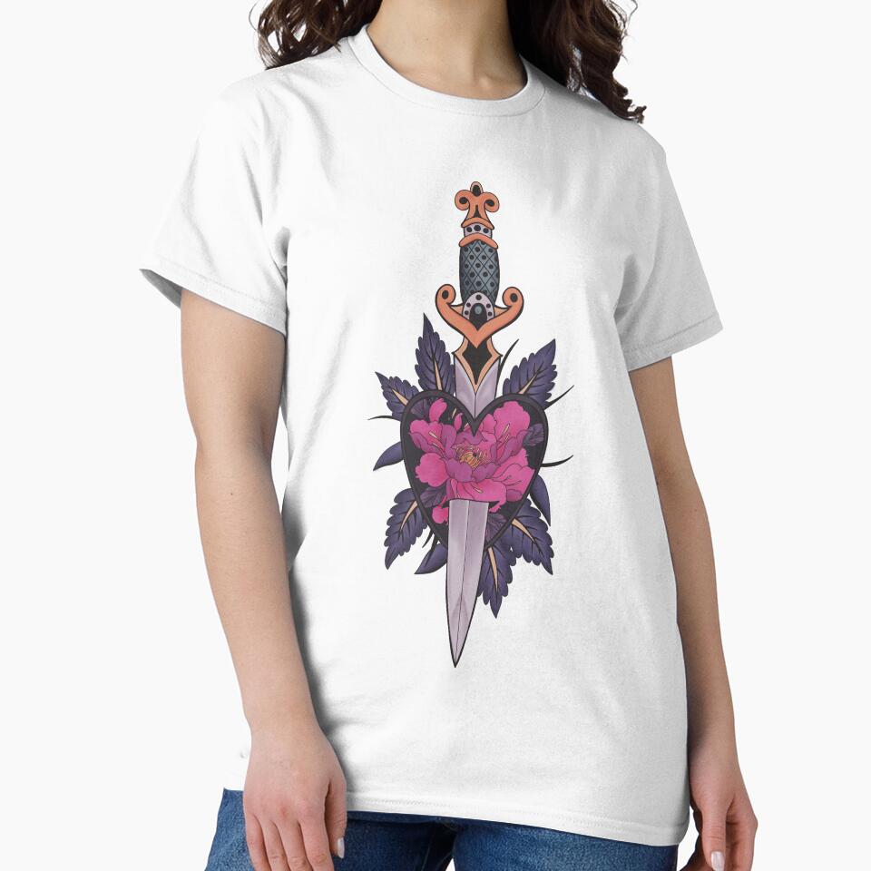 Gothic Sword and Heart Tattoo - Pink Version by Arcane Orchid