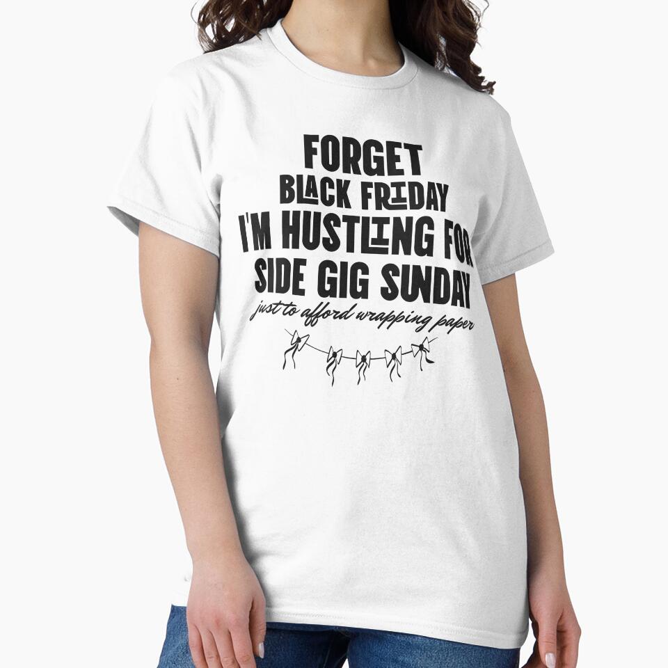 Side Gig Sunday: Wrapping Paper Hustle in black by AldenTees