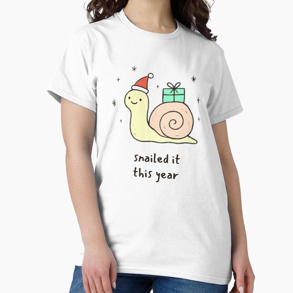 Snailed It! Funny Christmas Pun by gogopachinko