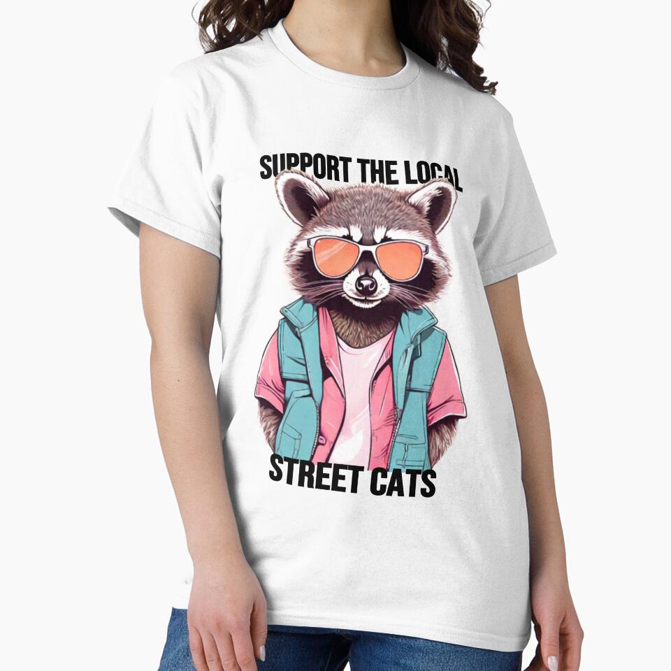 SUPPORT THE LOCAL STREET CATS - Raccon by Shiny Studio