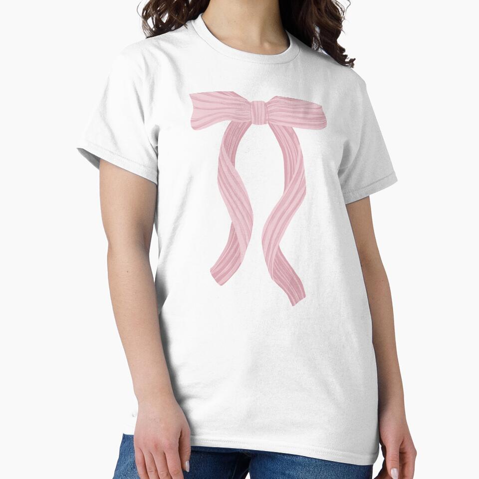 Pink watercolour bow by Courtney Nicholls